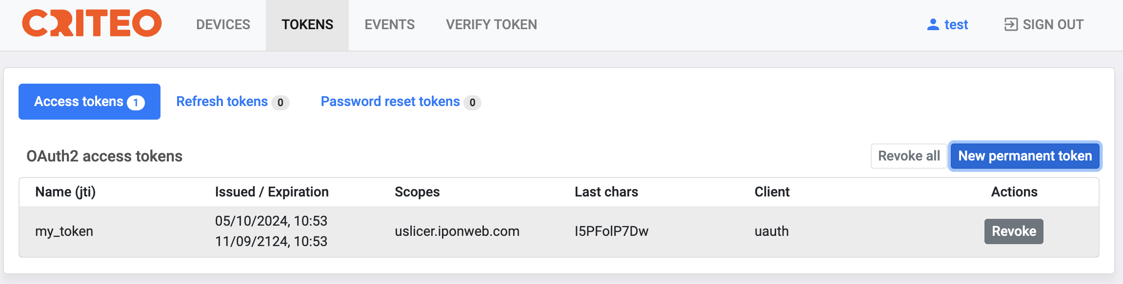Revoke token 3