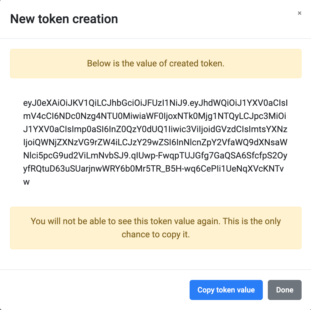 Permanent token 7